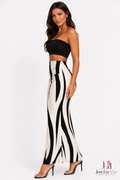 SculptCurve Zebra Luxe Maxi Skirt