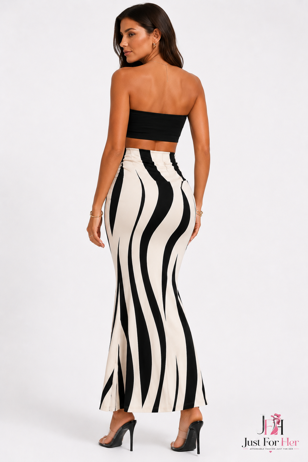 SculptCurve Zebra Luxe Maxi Skirt